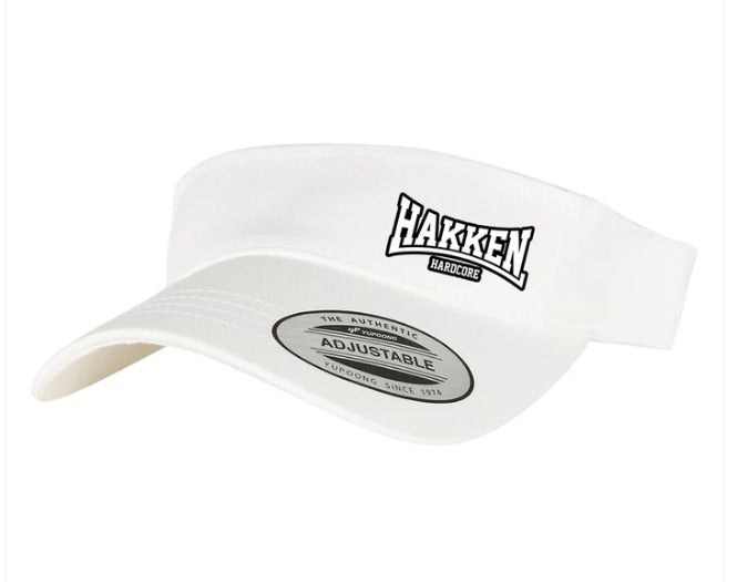 visor cap hakken hardcore biały – przód
